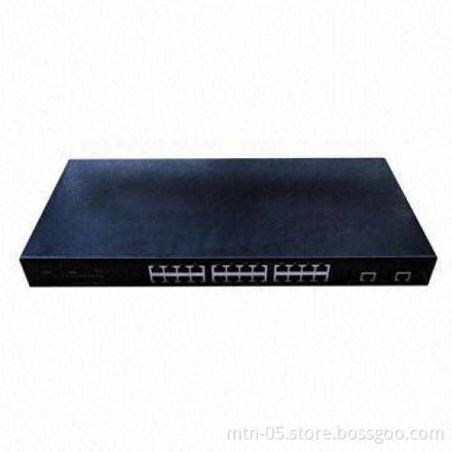 10/100Mbps Web Smart Ethernet Switch with 2 Combo Ports